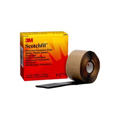 CINTA 3M 80610833727 MASILLA AISLANTE DE HULE APTOS PARA TEMPERATURAS DE 38 MM X 1.53 M