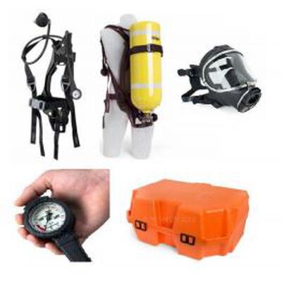EQUIPO DE RESPIRACION AUTONOMO DRAEGER SAFETY CILINDRO DE ALUMINIO DE 30 MIN Y CAJA PSCBA 2216 PSI MOD 4046193