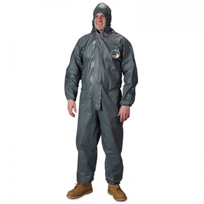OVEROL LAKELAND PYROLON GRIS C/ELASTICO EN CAPUCHA PUNOS Y TOBILLOS T-L