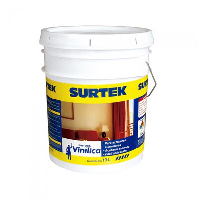 PINTURA SURTEK SP20422VINILICA AMARILLA PAJA 19LT