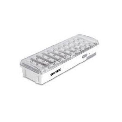 LAMPARA SURTEK DE EMERGENCIA DE PLASTICO BLANCO 30 LEDS 127 VOLTS