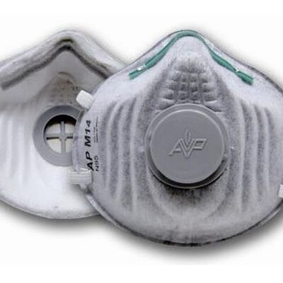 Respirador Desechable Ap Mascarilla Blanco CValvula de Exhalacion N95 PParticulas y Neblinas Solidas Libres de Aceite