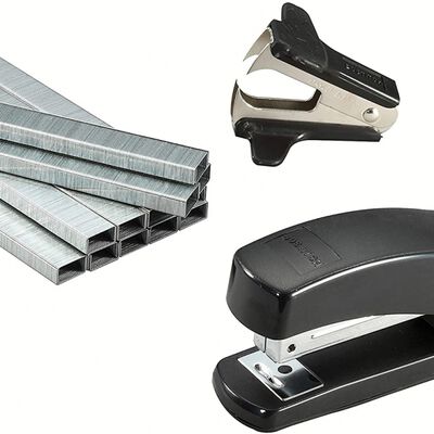 KIT DE ENGRAPADORA DE MEDIA TIRA BOSTITCH 606BLKPP TIPO U&Ntilde;A