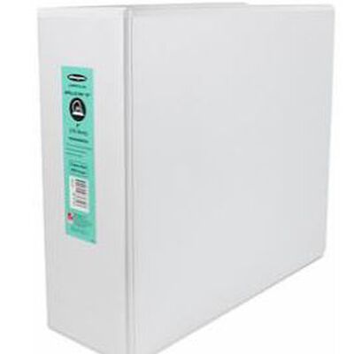 CARPETA WILSON JONES P1602 VINIL TAMAÑO CARTA BLANCO ARGOLLA TIPO D 4 IN PIEZA