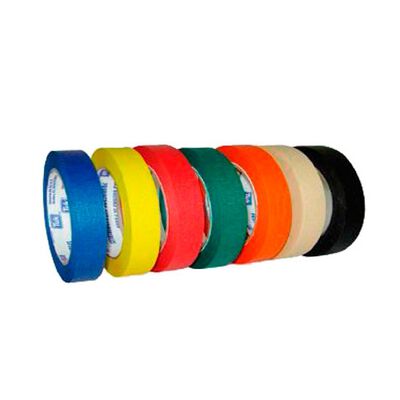 Cinta Masking Tuk 100512 Tipo 105 de Papel Naranja de 12 Mm X 50 M CAdhesivo de HuleResina