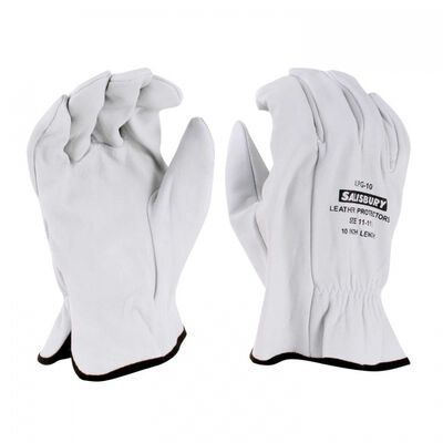 Guante Protector Salisbury de Piel de Cabra Blanco de 10 In T11