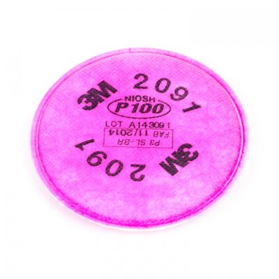 Filtro para Particulas 3m 2091 P100 Hepa Magenta de Polipropileno