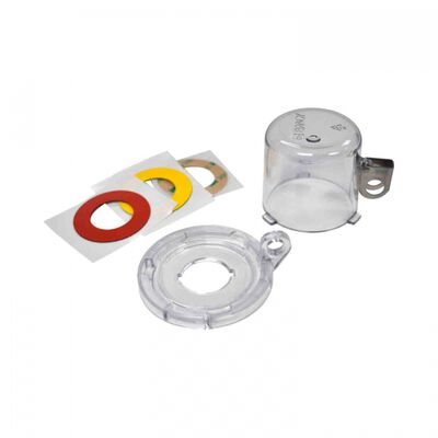 BLOQUEO BRADY P/BOTON PULSADOR DE POLICARBONATO TRANSPARENTE 2.2 X 2.9 X 2.9 IN
