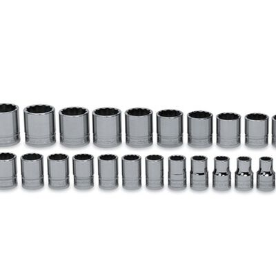 JUEGO DE DADOS SNAP ON DE 12 PUNTAS DE 12 IN (1032 MM) DE 23 PZAS