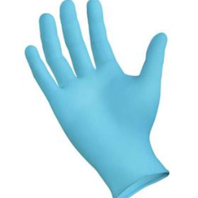 Guante Desechable Semperguard de Nitrilo Azul sin Polvo 4 Mil Dispenser C100 Pzas T-M