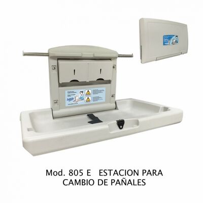 ESTACION SABLON 805E CAMBIO PAÑALES HORIZONTAL GRIS