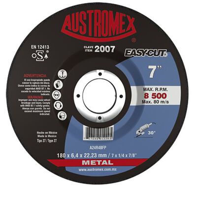 DISCO AUSTROMEX 2007 ABRASIVO PARA PULIDOR 7 X 14 X 78 IN