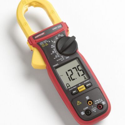 PINZA AMPROBE AMP320 DE HASTA 600A CORRIENTE ALTERNA Y DIRECTA MEDICION DE ROTACION DE FASES MICROAMPERS Y TEMPERATURA POR CONTACTO