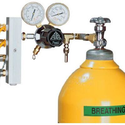 Manifold Air Systems con Regulador de 4 Salidas de Aluminio 4000 Psi