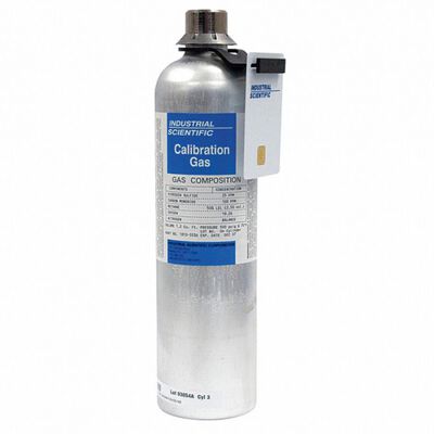CILINDRO DE CALIBRACION ISC DE GAS 25 PPM SULFURO DE HIDROGENO DE 116 L