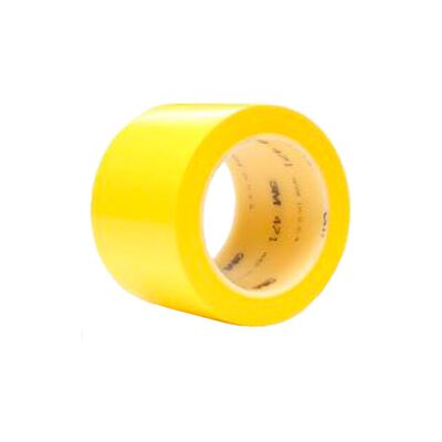CINTA DELIMITADORA 3M 471 DE VINIL AMARILLO CADHESIVO DE CAUCHO 3 IN X 36 YD
