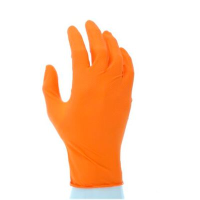 GUANTE MCR NITRISHIELD 6 MIL NITRILO NARANJA SPOLVO DISP 100 PZAS TM