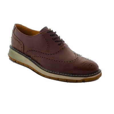 Zapato Proxon Bostoniano Dielectrico Cafe CC de Acero Suela de Pu y Pvc Antiderrapante T8