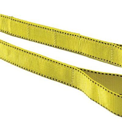 ESLINGA FALLRIGHT TIPO III OJOOJO DE POLIESTER AMARILLO 2 CAPAS DE 1 IN X 8 FT