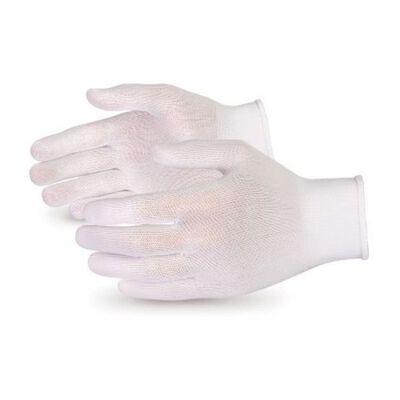 GUANTE SUPERIOR GLOVE SURE KNIT STN120 DE NYLON BLANCO SIN COSTURA T-M