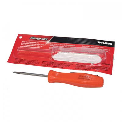 DESARMADOR SNAPON PUNTA PLANA NARANJA .025 IN