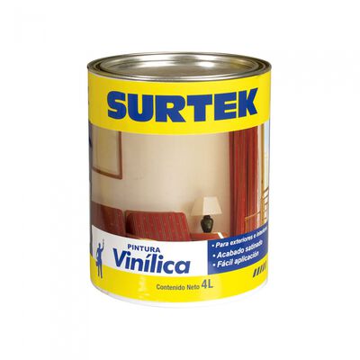 PINTURA SURTEK SP20300 VINILICA BLANCA 4LT