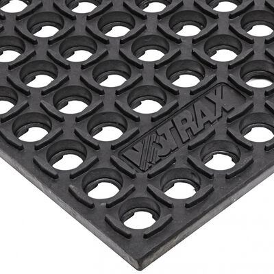 TAPETE NOTRAX CUSHION TRAX 543 ANTIFATIGA DE CAUCHO NEGRO DE 78 IN X 3 X 3 FT