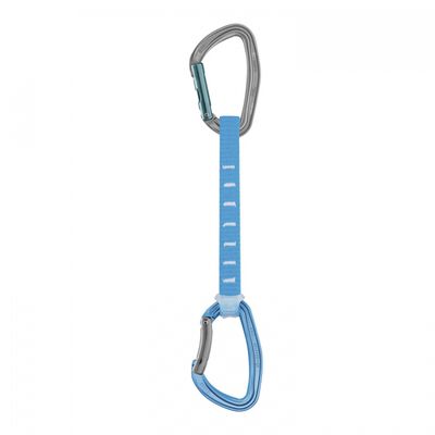 CINTA PETZL DE POLIESTER AZUL CON MOSQUETONES DE ALUMINIO EN LOS EXTREMOS DE 17 CM