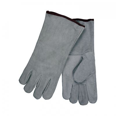 GUANTE MCR DE CARNAZA PSOLDADOR ECONOMICO GRIS 13 IN MOD 4150B TL