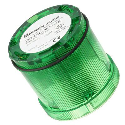 Segmento PepperlFuchs VazLed70mmGn de Luz Permanente Led de Pila Verde