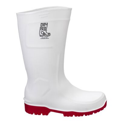BOTA SANITARIA HUNTER LADYPRO SEMI INDUSTRIAL BLANCA SUELA ROJA ANTIDERRAPANTE C/NITRIFORT C/CASQUILLO T-2
