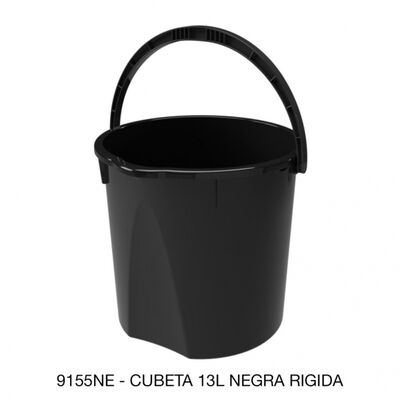 CUBETA SABLON 9155NE 13L RIGIDA NEGRO