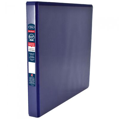 Carpeta Wilson Jones P3130 con Tres Ventanas Brillantes O3 0.5in Carta Azul