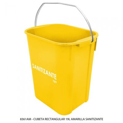 CUBETA SABLON 8361AM 19L CIMP SOLUCION SANITIZANTE AMARILLO