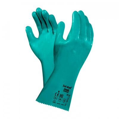 GUANTE ANSELL SOLKNIT NITRILO RESISTENTE QUIM 14 IN T8