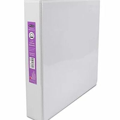 CARPETA WILSON JONES P7148 VINIL 3 ARILLOS FORMA O 1.5 IN TAMAÑO CTA COLOR BLANCO PIEZA