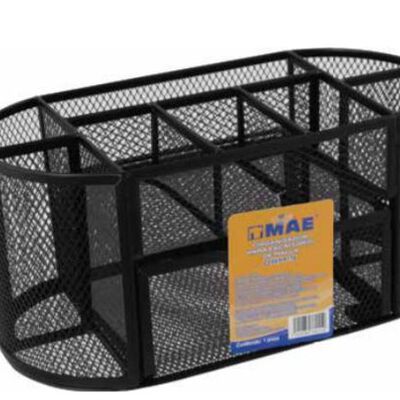 ORGANIZADOR MAE ORM9 DE ESCRITORIO GRANDE DE MALLA NEGRO