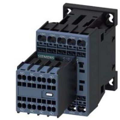 Contactor Auxiliar Siemens 3rh23442bb40 4 Na4 Nc Dc 24 V Tamaño S00 Bornes de Resorte Bloque de Contactos Auxiliares Desmontable