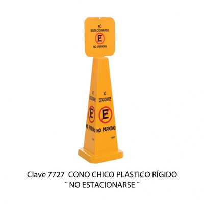 CONO SABLON 7727 RIGIDO NO ESTACIONARSE AMARILLO