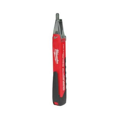 DETECTOR MILWAUKEE 220220 DE VOLTAJE TIPO PLUMA CON LUZ USO CON BATERIAS AA