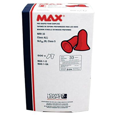 TAPON AUDITIVO HONEYWELL HOWARD LEIGHT MAX DESECHABLE NRR 33 DB P/DOSIFICADOR DISPENSER/500