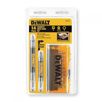 SET DE PUNTAS Y ADAPTADORES DEWALT DW2097 14 PZAS