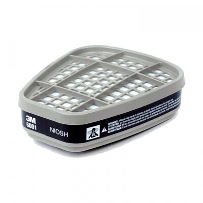 CARTUCHO PARA VAPORES ORGANICOS 3M 6001 DISEÑO SWEPBACK