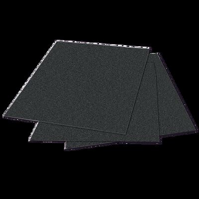 HOJA DE LIJA AUSTROMEX 1801 DE AGUA COLOR NEGRO GRANO 60 CON RESPALDO DE PAPEL IMPERMEABLE TIPO HOJAS LIJA DIMENSION 230 X 279 ESPECIFICACION MAGMA  60 #