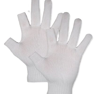 GUANTE JAPONES TEJIDO DE POLIESTER CON DEDOS PULGAR E INDICE CORTOS