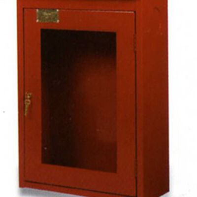 GABINETE ANSUL P/MANGUERA DE 30 M Y EXTINTOR ACERO ROJO CAL 22 PARA EMPOTRAR DE 85 X 21 X 88 CM