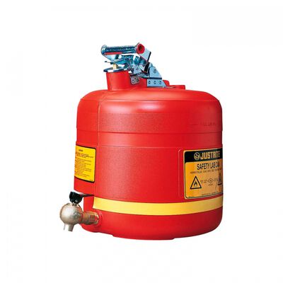 BIDON DE SEGURIDAD JUSTRITE DE POLIETILENO ROJO CLLAVE METALICA CAP 5 GAL