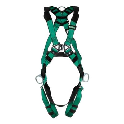 Arnes Msa VForm Verde Anillo en Espalda y Caderas Ajuste Rapido en Piernas TEstandar