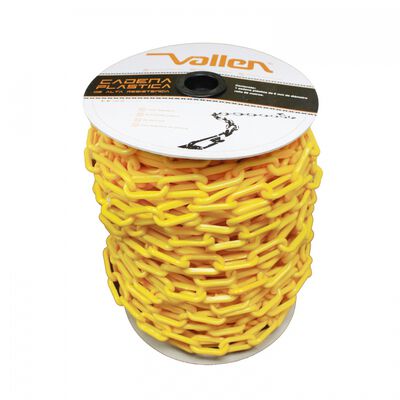 Cadena Vallen de Advertencia de Plastico Amarillo de 8 Mm X 50 M