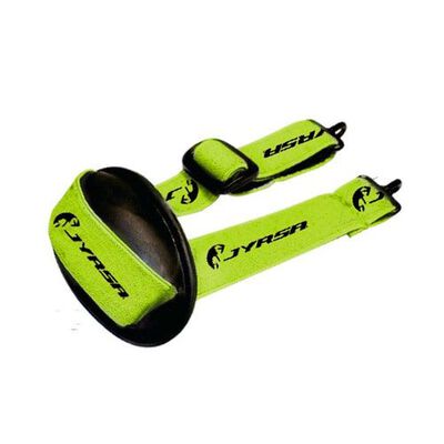 BARBIQUEJO JYRSA WW2000 PARA SUJECI&Oacute;N DE CASCO AMARILLO HIGH VISIBILITY CON BARBILLA DE PVC